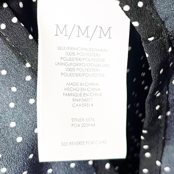 Cabi Electric Blue Untamed Midi Dress 5576 Ink Dot - Picture 13 of 13